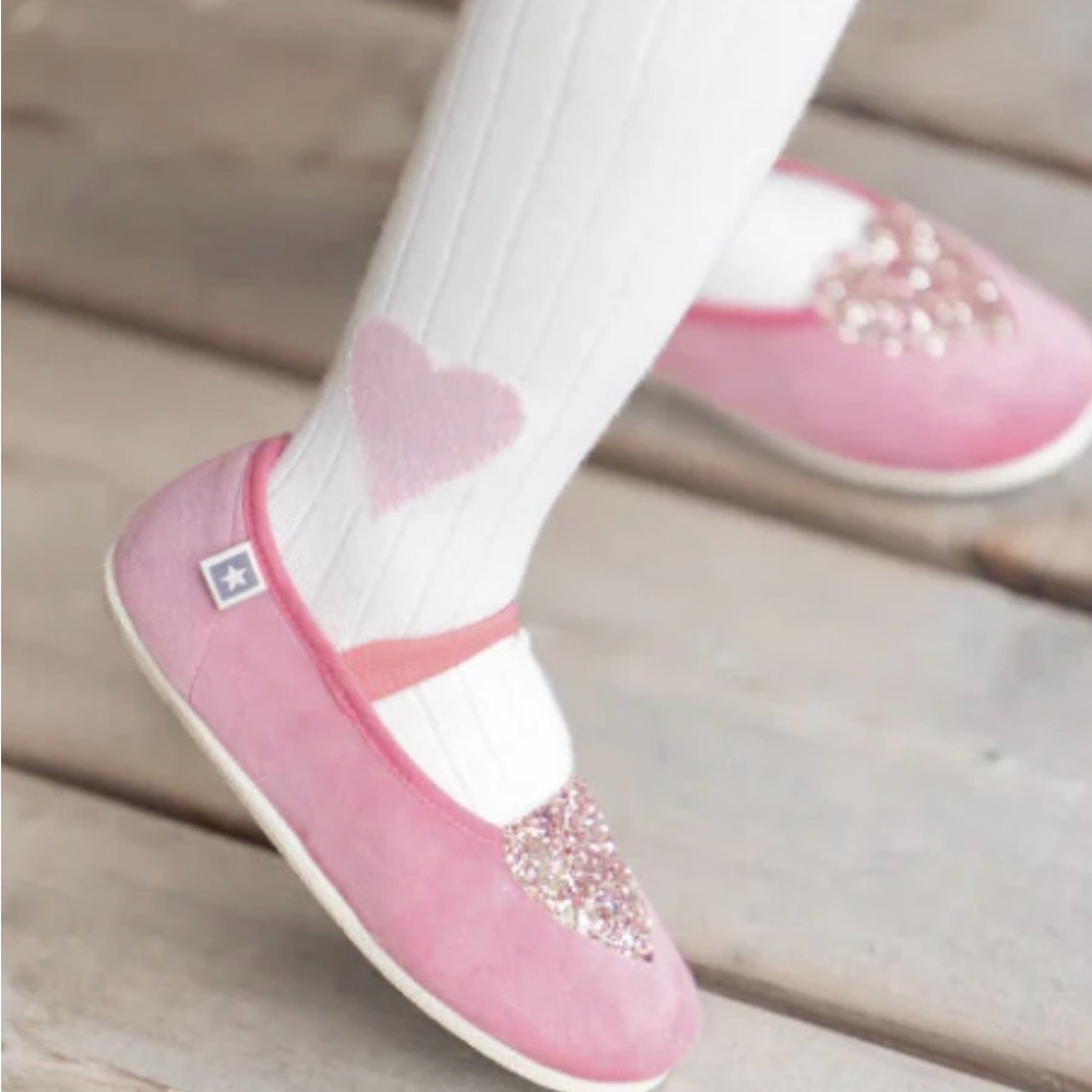 Pink Glitter Mary Jane Shoes Bonton Sarra Heart Shoes